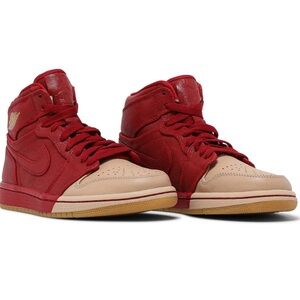 Women”s Nike Air Jordan 1, Retro High premium dipped toe sneakers.